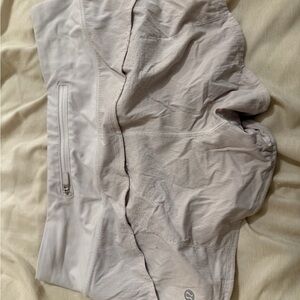 White lululemon Shorts with Side Zip Pocket